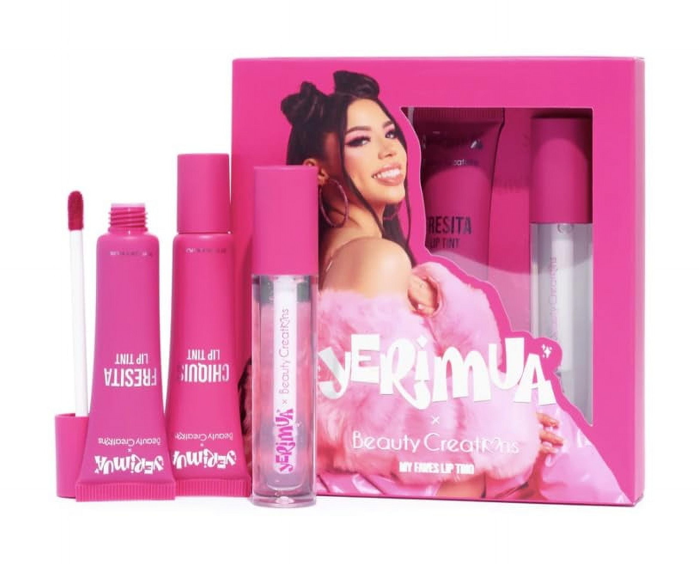 Jerimua My Favs Lip Trio, 3-Piece Lip Set, Lip Tint, Lip Oil & Lip Gloss