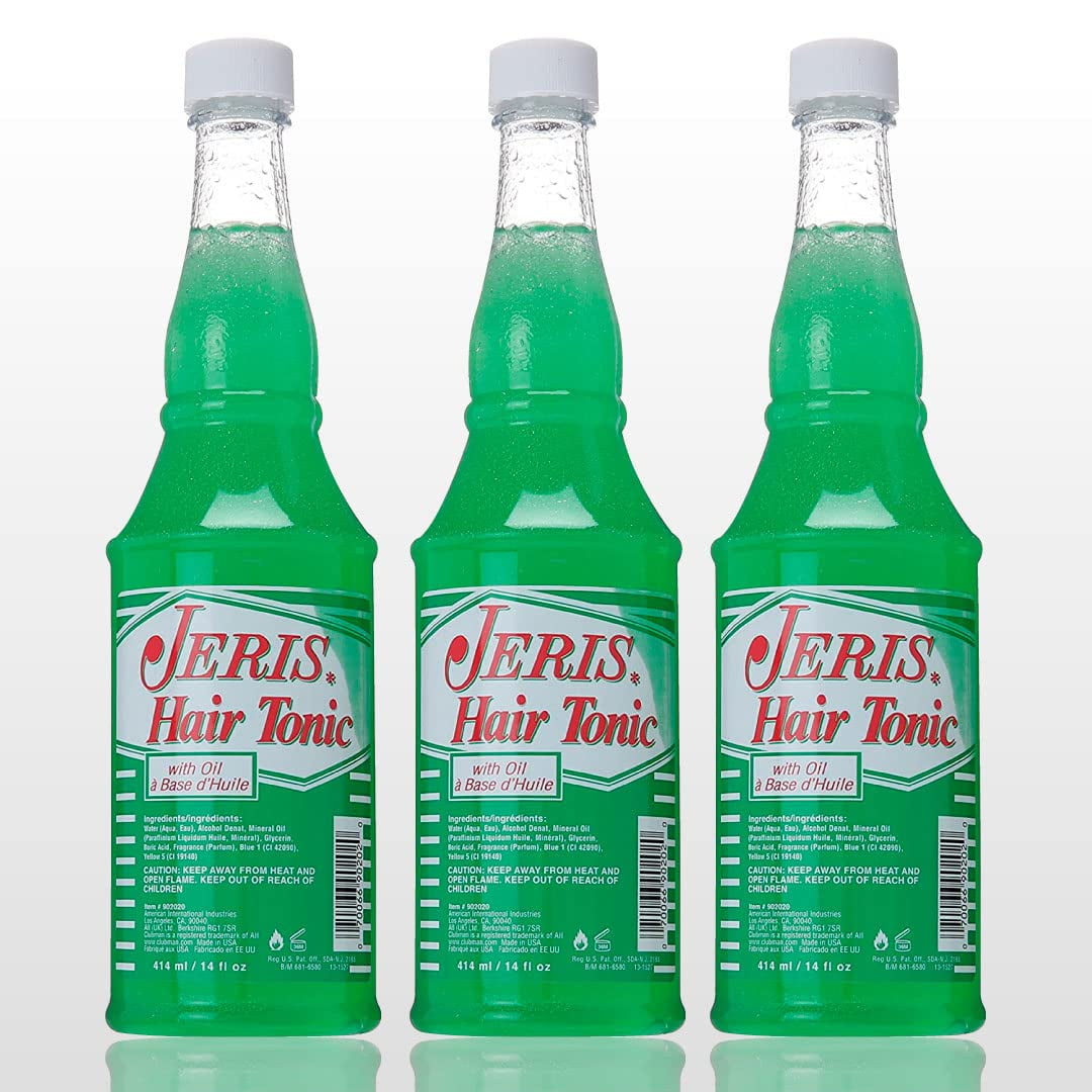 Jeris Hair Tonic with Oil Professional Bottle of 14 Fl Oz each, Formulated For all hair types