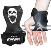 JerkFit Death Grips, Ultra Premium Lifting Straps for Dead Lifts, Pull-UPs, and Heavy Shrugs-M Pair