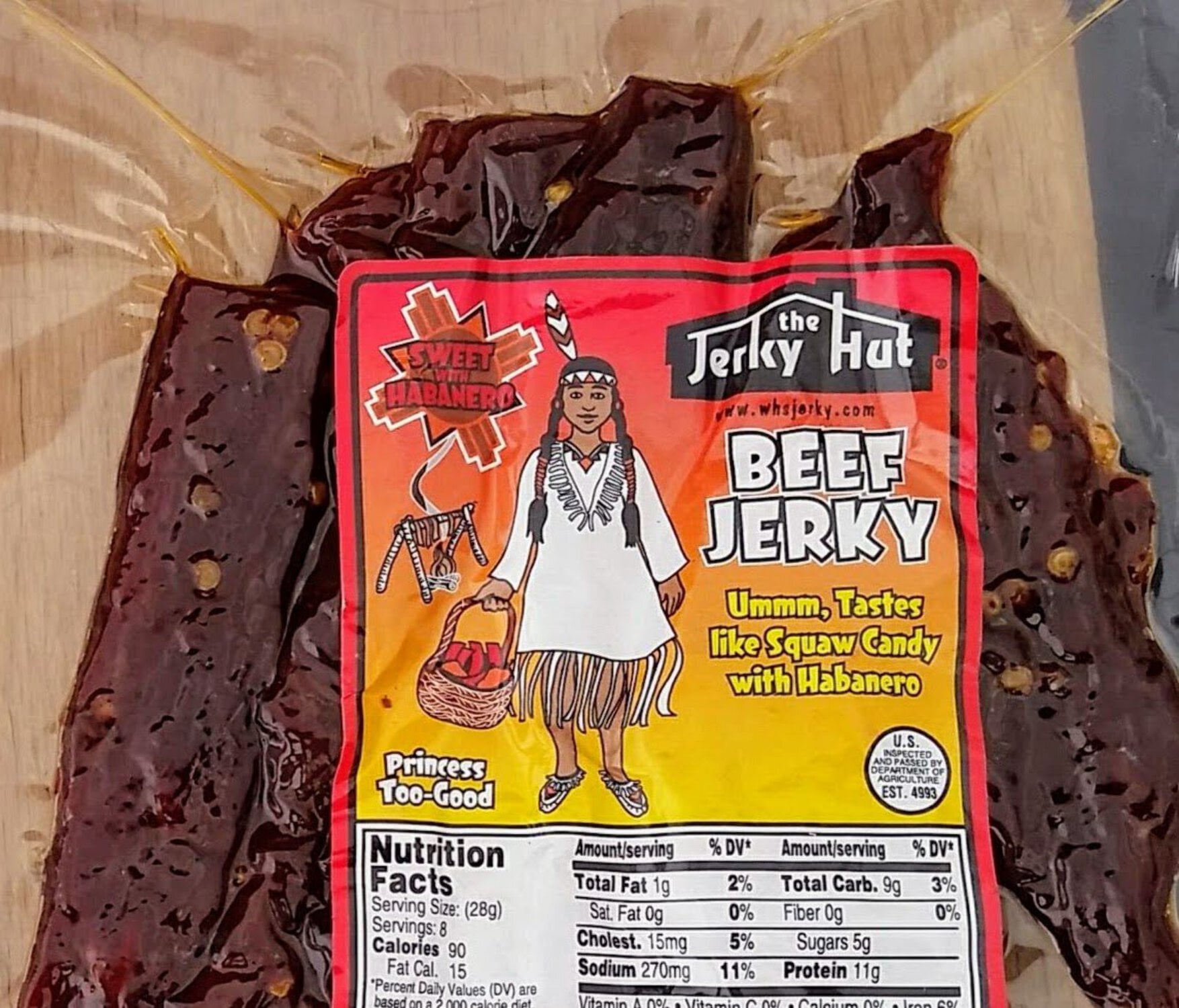 Jerky Hut | Habanero Sweet  -- (8 oz)