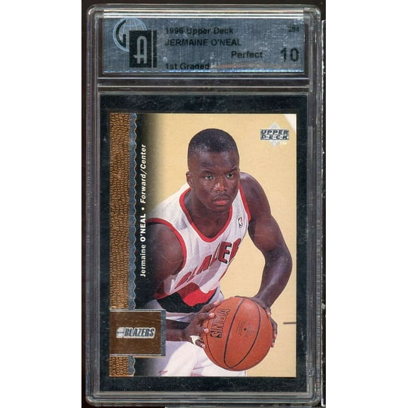 Jermaine O'neal Rookie Card 1996-97 Upper Deck #284 GAI 10 PERFECT