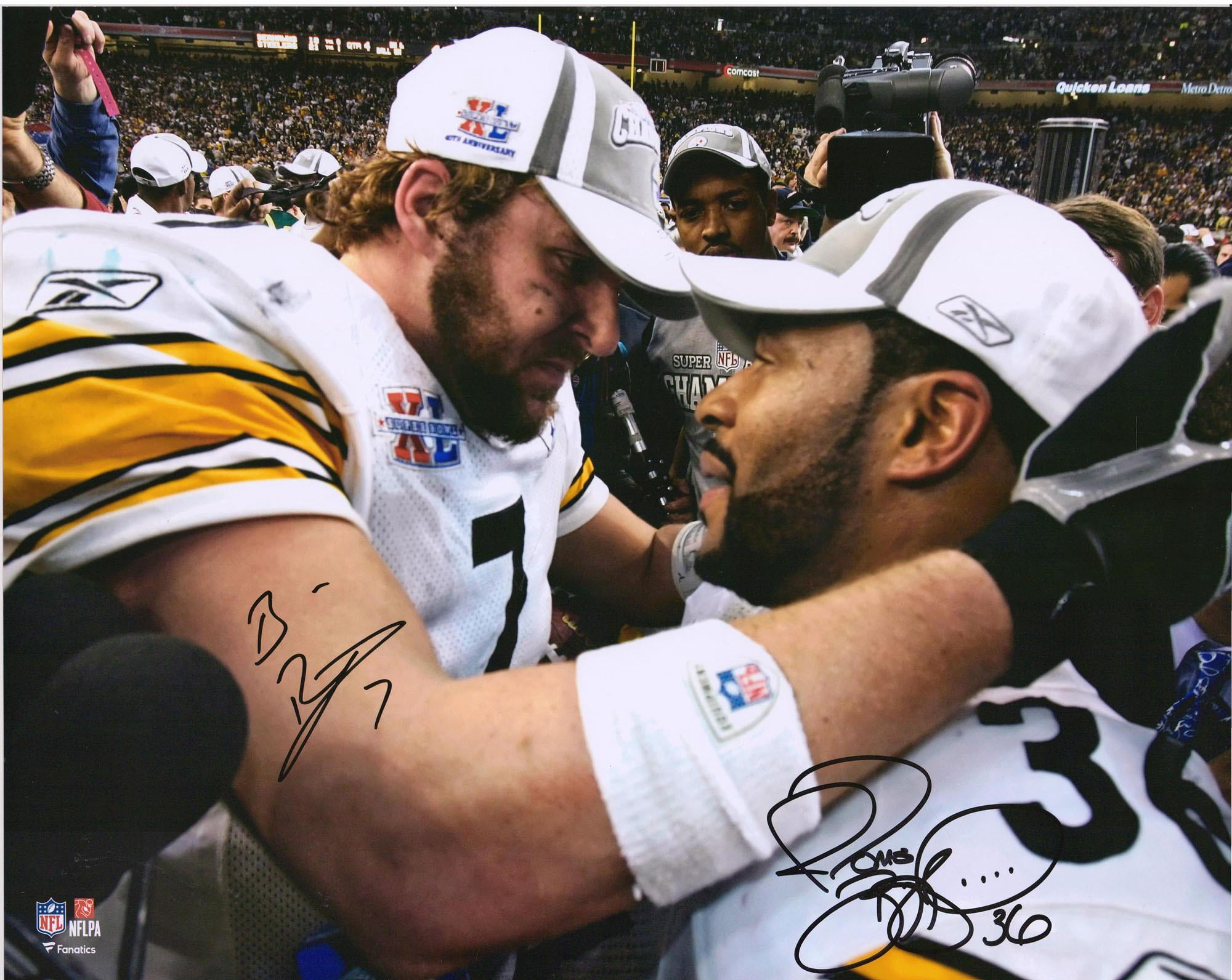 Collectible Jerome Bettis & Ben Roethlisberger Pittsburgh Steelers ...