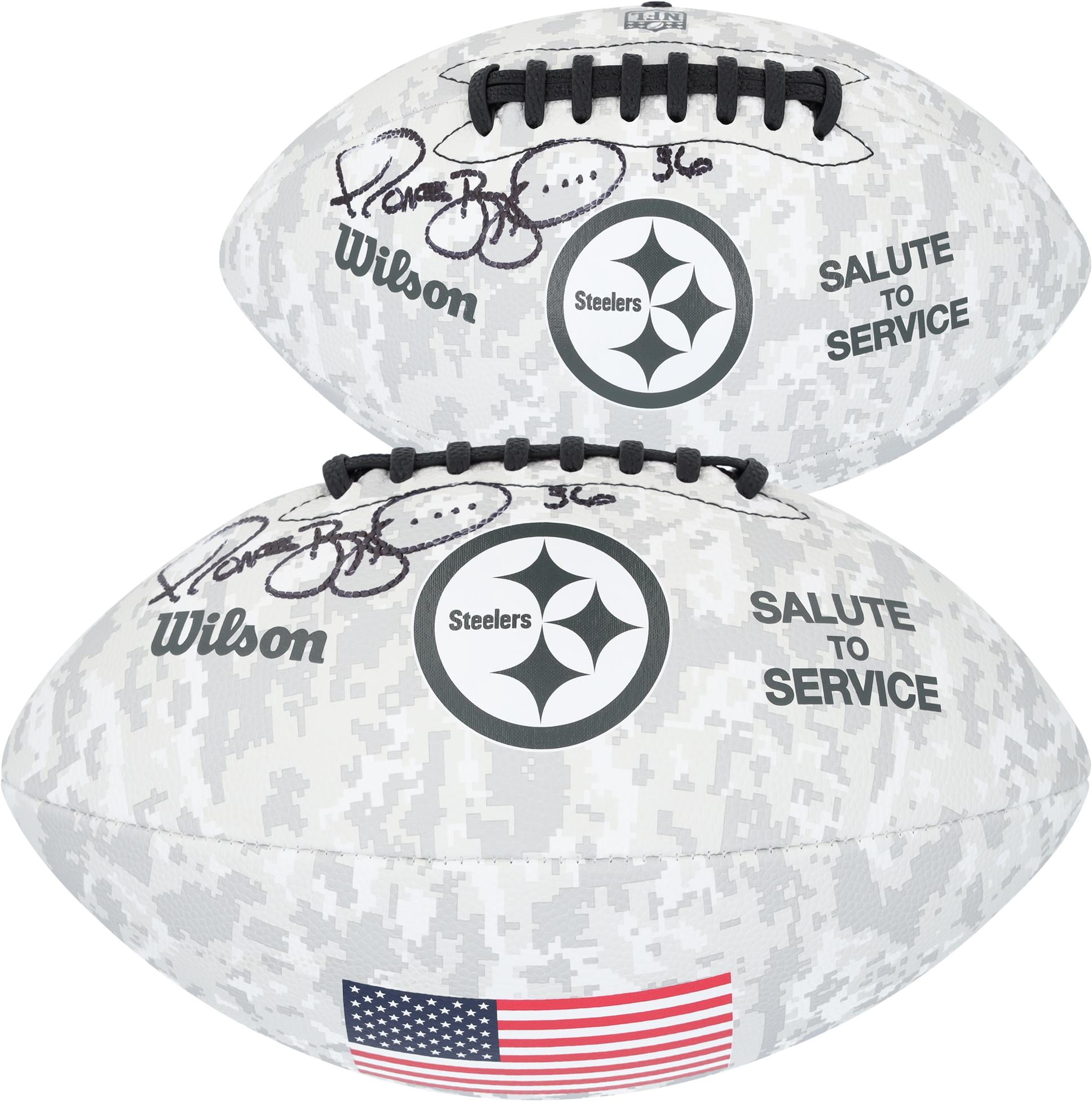 Jerome Bettis Pittsburgh Steelers Autographed 2024 Salute To Service Wilson Football - Fanatics Authentic Certified