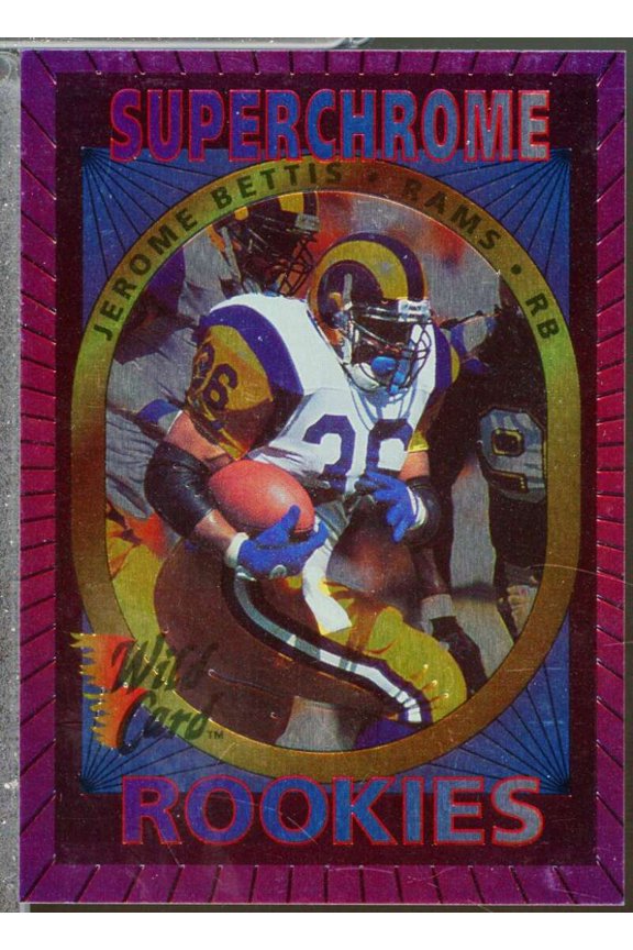 Jerome Bettis Rookie Card 1993 Wild Card Superchrome Rookies #39