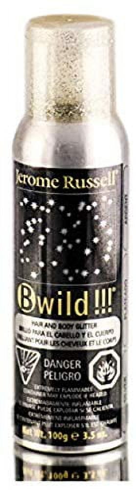 Punky Colour Jerome Russell Hair and Body Glitter Spray - Silver  Rainbow-Hued Brightest Boldest Color Hair Dye