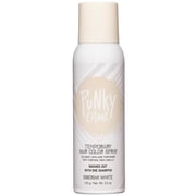 Punky Colour Temporary Hair Color Spray, Instant Vivid Wash Out Hair Dye, Siberian White, 3.5 oz