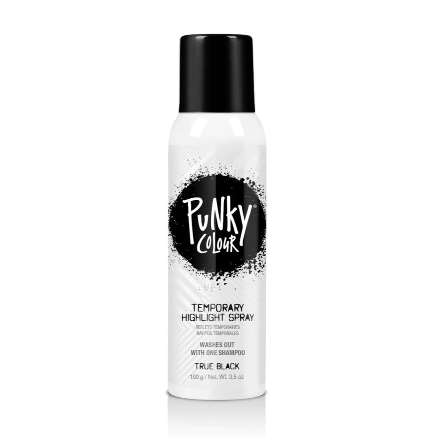 Jerome Russell Temporary Hair Color Spray, True Black 3.5 oz