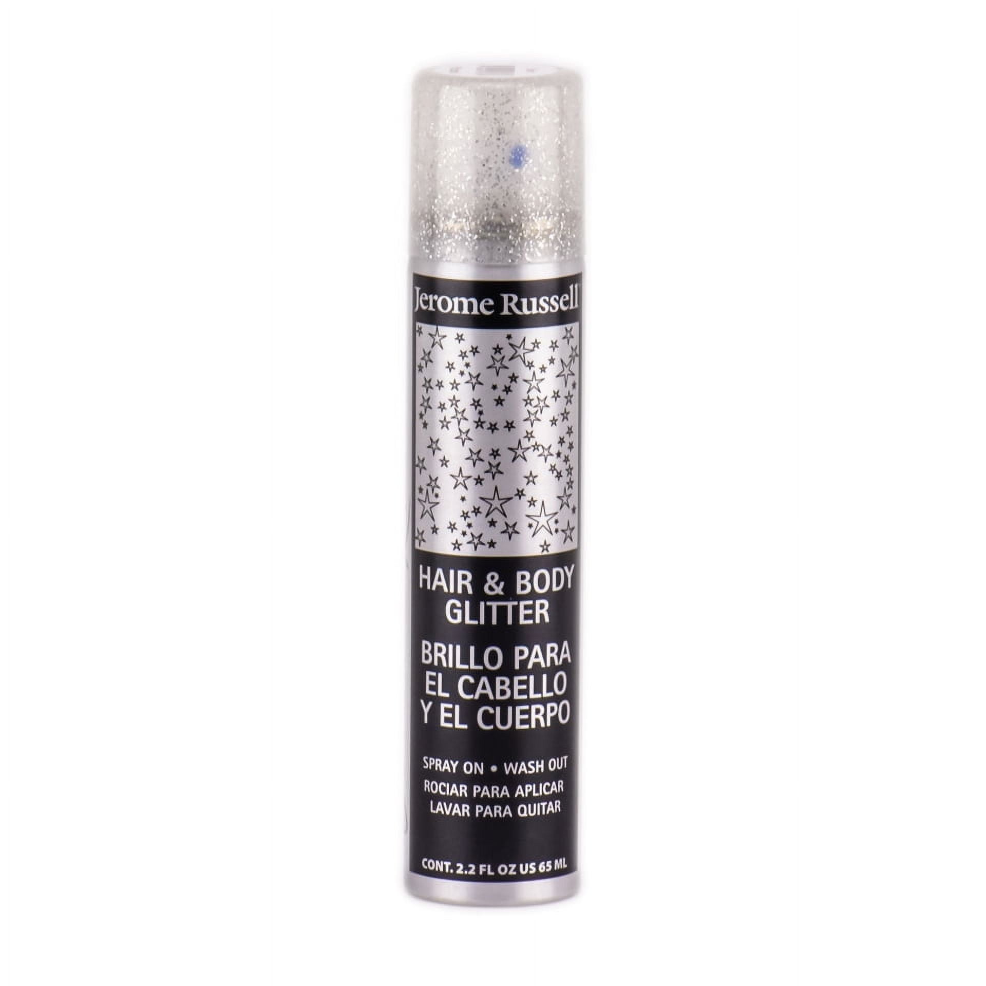 Jerome Russell Hair & Body Glitter Spray, Silver 2.2 oz