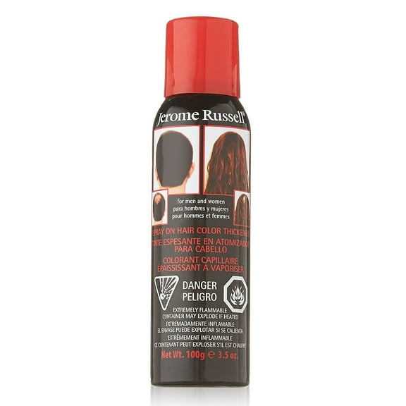 Jerome Russell Hair Color Thickener for Thinning Hair, Dark Brown, 3.5 Oz.