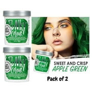 Jerome Russell PUNKY COLOUR Semi Permanent Conditioning Color 3.5 oz - Apple Green  PACK OF 2