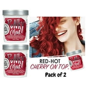 Jerome Russell PUNKY COLOUR Semi Permanent Conditioning Color 3.5 oz - Cherry On Top  PACK OF 2
