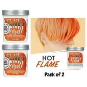 Jerome Russell PUNKY COLOUR Semi Permanent Conditioning Color 3.5 oz - Flame  PACK OF 2