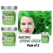 Jerome Russell PUNKY COLOUR Semi Permanent Conditioning Color 3.5 oz - Spring Green  PACK OF 2