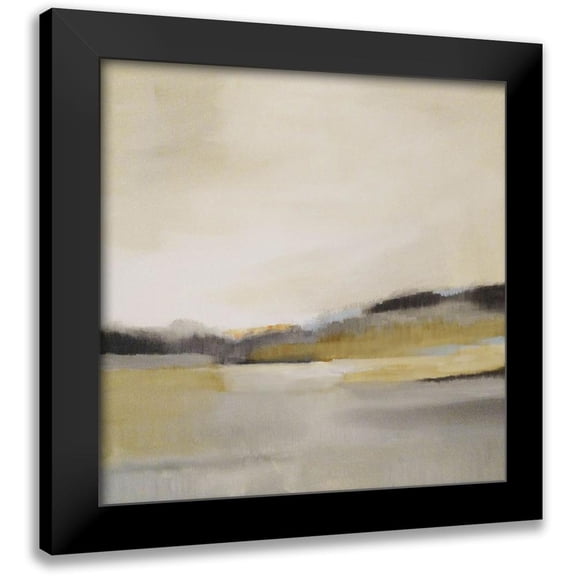 Jerry, Alison 12x12 Black Modern Framed Museum Art Print Titled - Custom Morning Beach