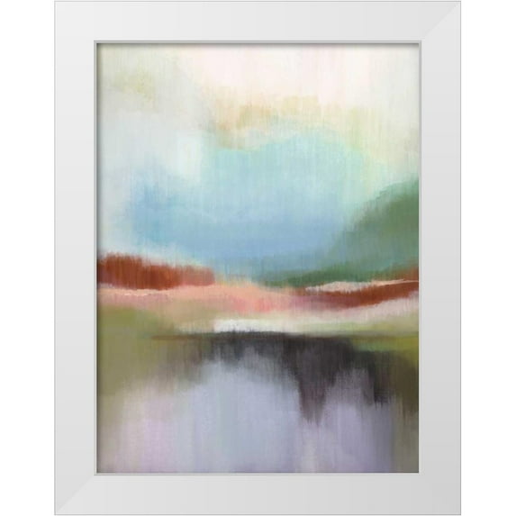 Jerry, Alison 15x18 White Modern Wood Framed Museum Art Print Titled - Spring Lake I