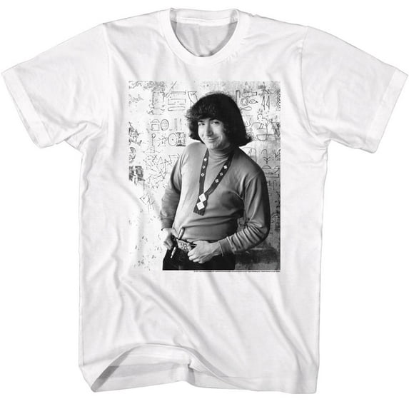Jerry Garcia Grateful Dead BW Wall Drawings White T-Shirt
