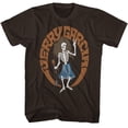 thumbnail image 1 of Jerry Garcia Grateful Dead Skeleton Hippie Dark Chocolate Adult T-Shirt, 1 of 2