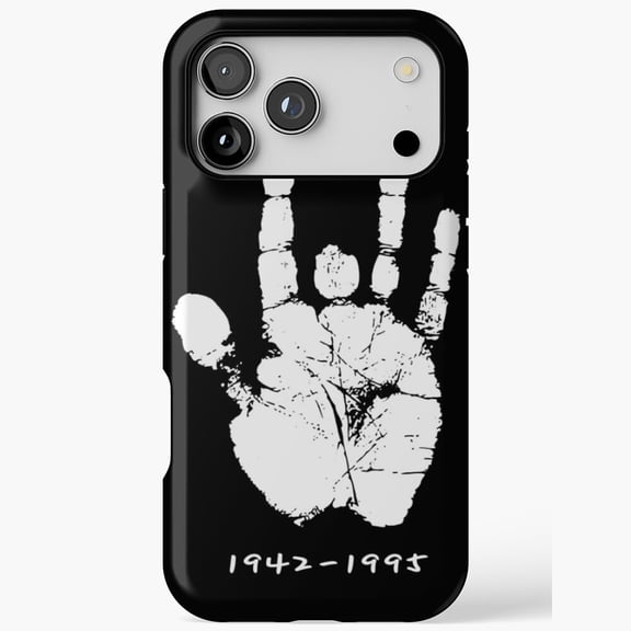 Jerry Garcia Handprint Retro Art Print Grateful Dead Music A573 Protective Case for iPhone 17 16 15 14 13 12 11 Pro Max