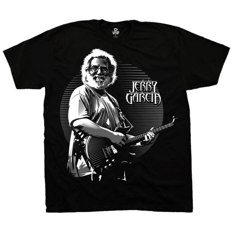 Jerry Garcia- - Grey Black Apparel Touch of T-Shirt