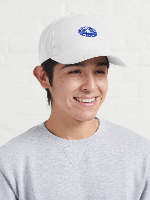 Jerry Jeff Walker Blue Baseball Hat, Vintage Music Logo-Inspired Graphic Design, Classic Cap