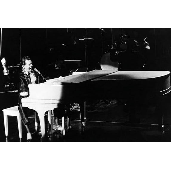 Jerry Lee Lewis B&W Concert At Piano 24X36 Poster
