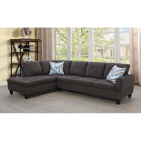 Jerry Left Facing Sectional Sofa 2 Piece Set