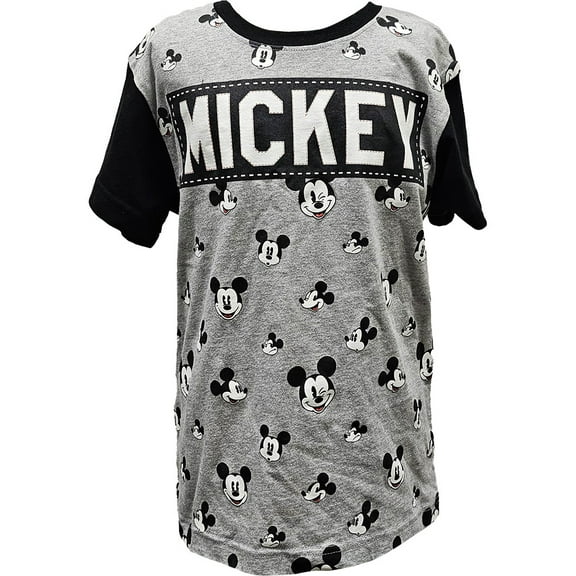 Jerry Leigh Boy's Many Mickey Mouse Short Sleeve Fashion Top