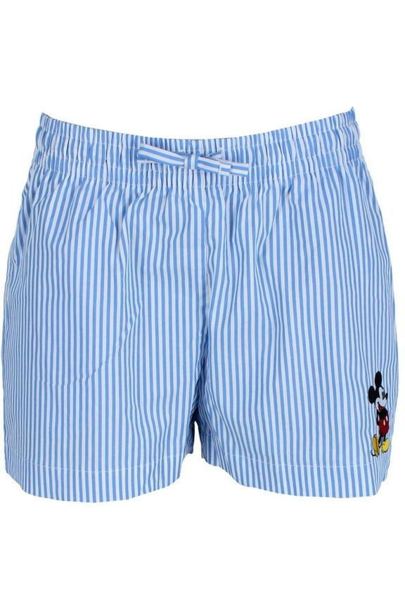 Elevated Mickey Mouse Embroidered Striped Short (Women)
