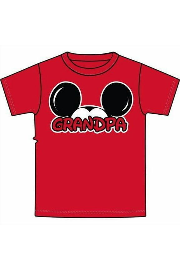 Jerry Leigh  Mickey Mouse Grandpa Family T-Shirt (Men)