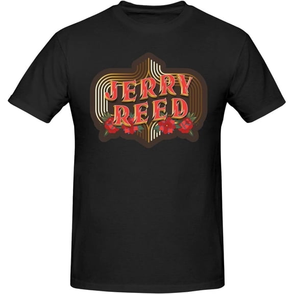 Jerry Reed Short Sleeve T-Shirt Classic Crew Neck Casual