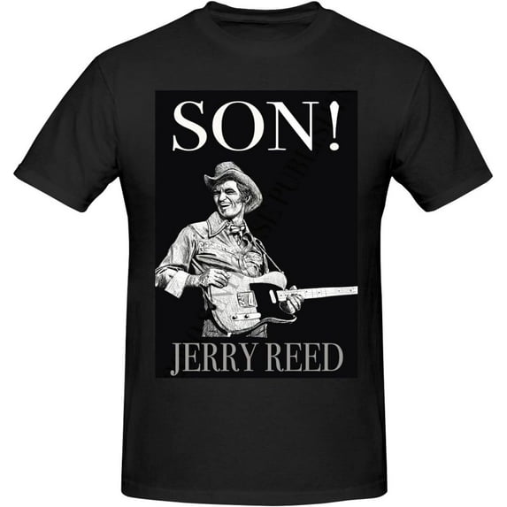 Jerry Reed Short Sleeve T-Shirt Classic Crew Neck Casual