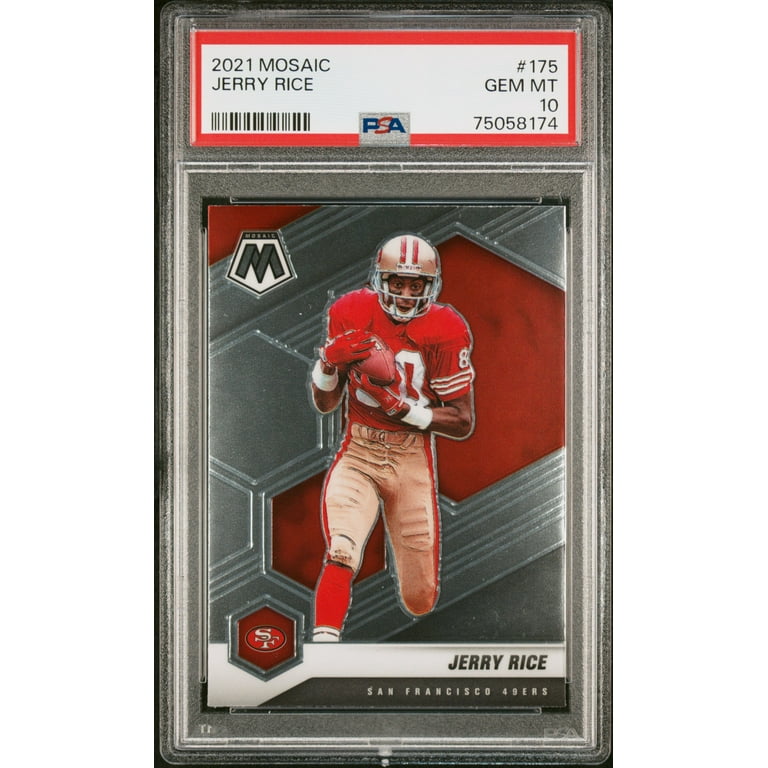 Jerry Rice 2021 Panini Mosaic Football Card #175 Graded PSA 10 - Walmart.com Jerry Rice 2021 Panini Mosaic Football Card #175 Graded PSA 10 - Walmart.com