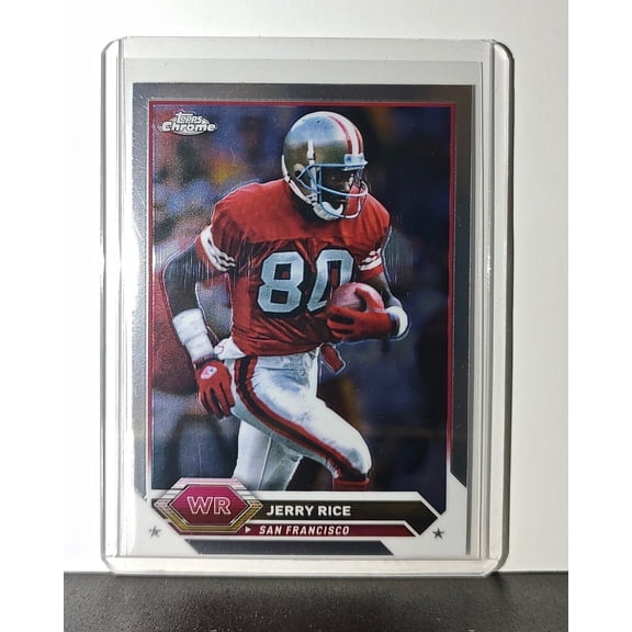 Jerry Rice 2023 Topps Chrome NFL #17 Card San Francisco 49ers