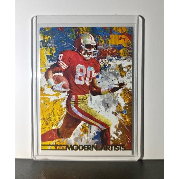 Jerry Rice 2023 Topps Gallery Modern Artists NFL #MA12 Card San Francisco 49ers
