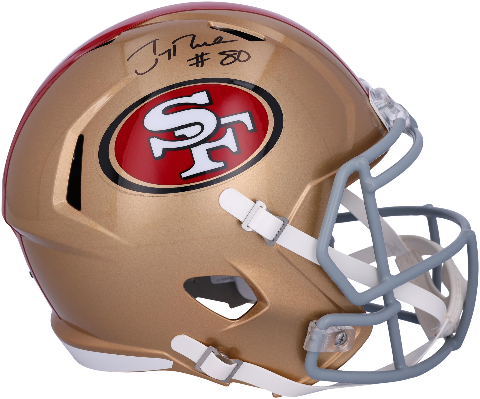 Jerry Rice San Francisco 49ers Autographed Speed Replica Helmet - Fanatics Authentic Certified