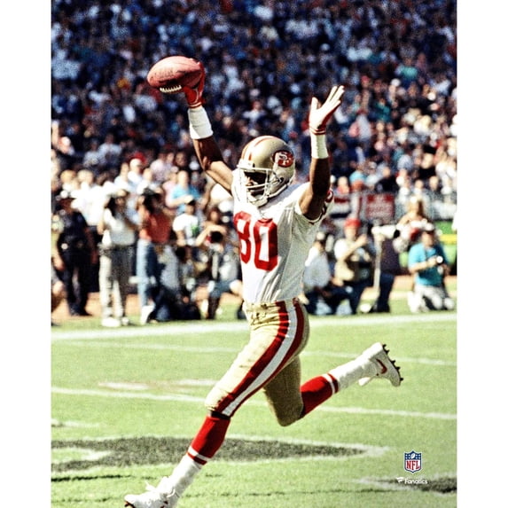 Jerry Rice San Francisco 49ers Unsigned Most Receiving Touchdowns in a Single Game Photograph