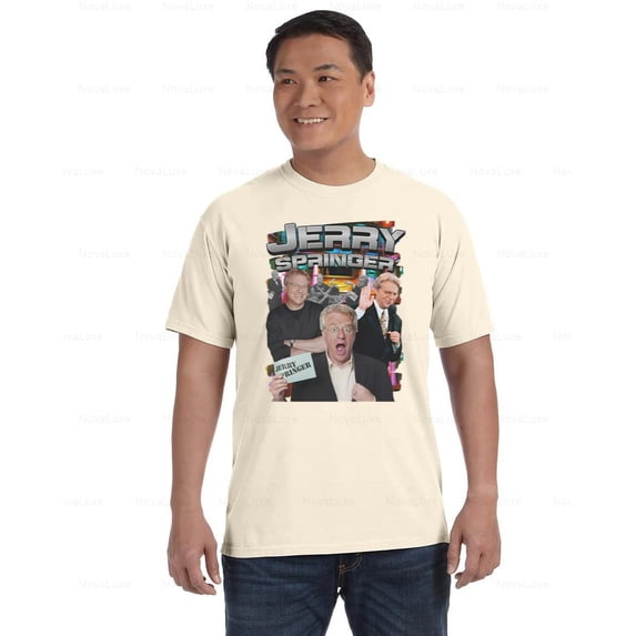 Jerry Springer Graphic Funny Talk Show Retro TV Fan Entertainment Comfort Color T-Shirt, Unisex, up to size 4XL