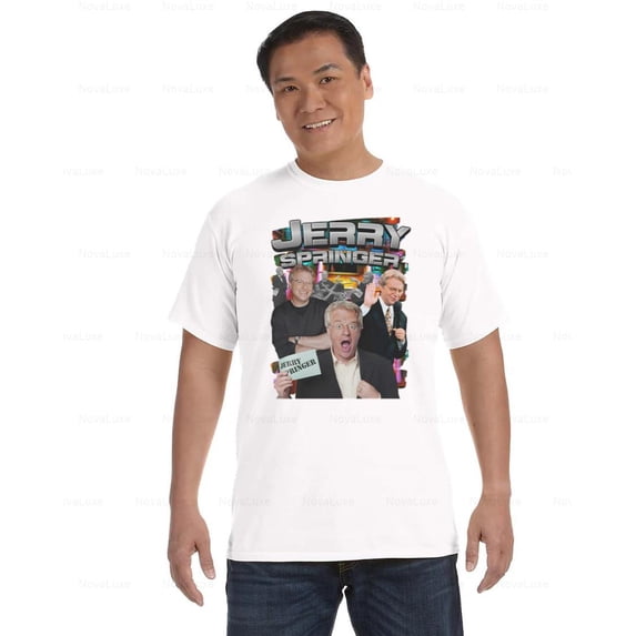 Jerry Springer Graphic Funny Talk Show Retro TV Fan Entertainment Comfort Color T-Shirt, Unisex, up to size 4XL