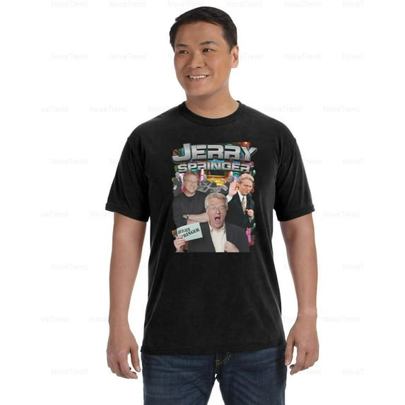 Jerry Springer Graphic Funny Talk Show Retro TV Fan Entertainment Comfort Color T-Shirt, Unisex, up to size 4XL