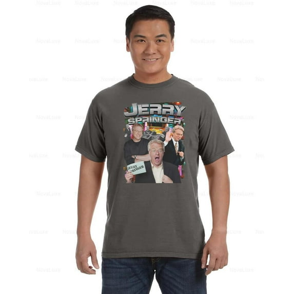 Jerry Springer Graphic Funny Talk Show Retro TV Fan Entertainment Comfort Color T-Shirt, Unisex, up to size 4XL