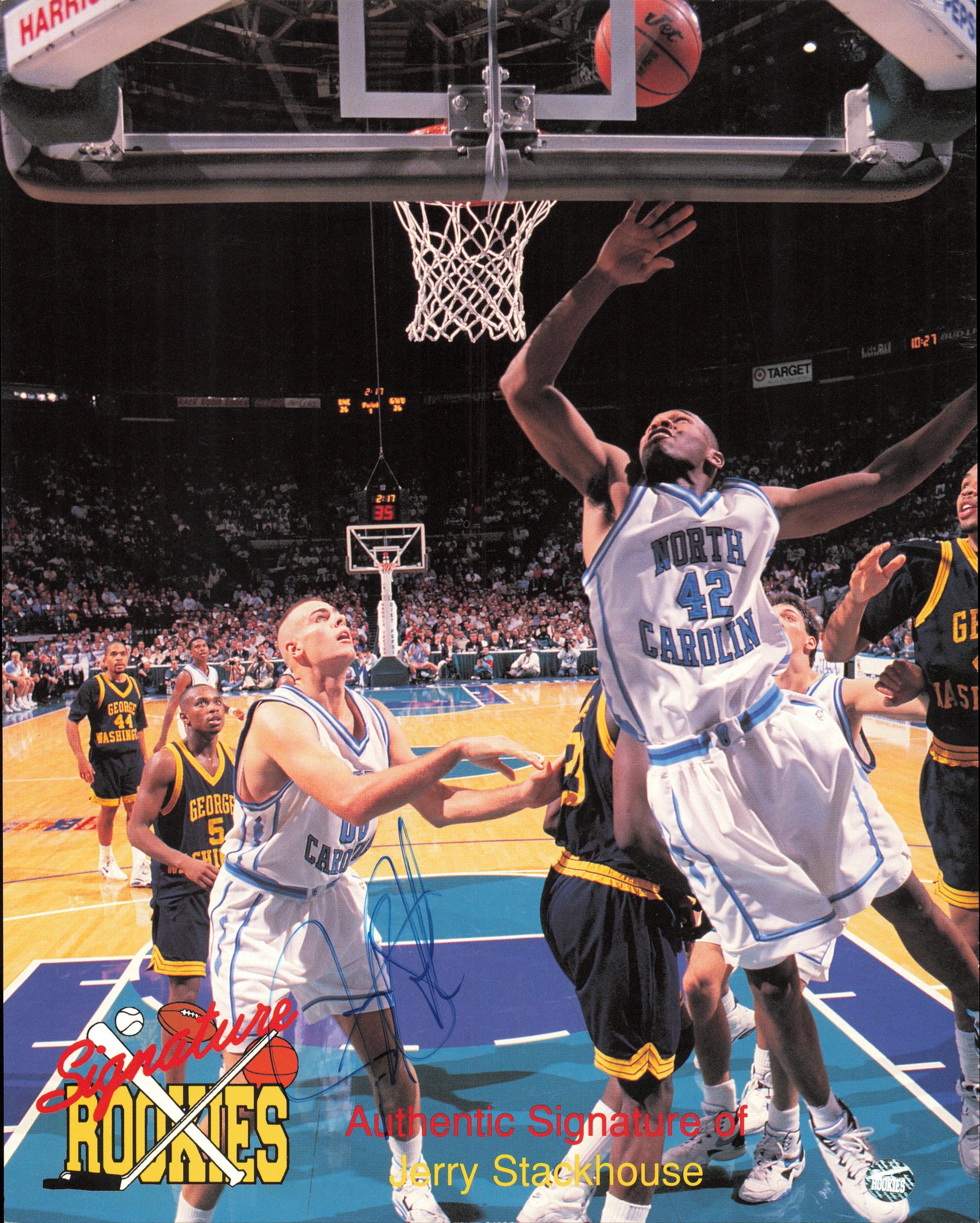 Jerry Stackhouse Autographed 8x10 Photo North Carolina Tarheels SKU ...