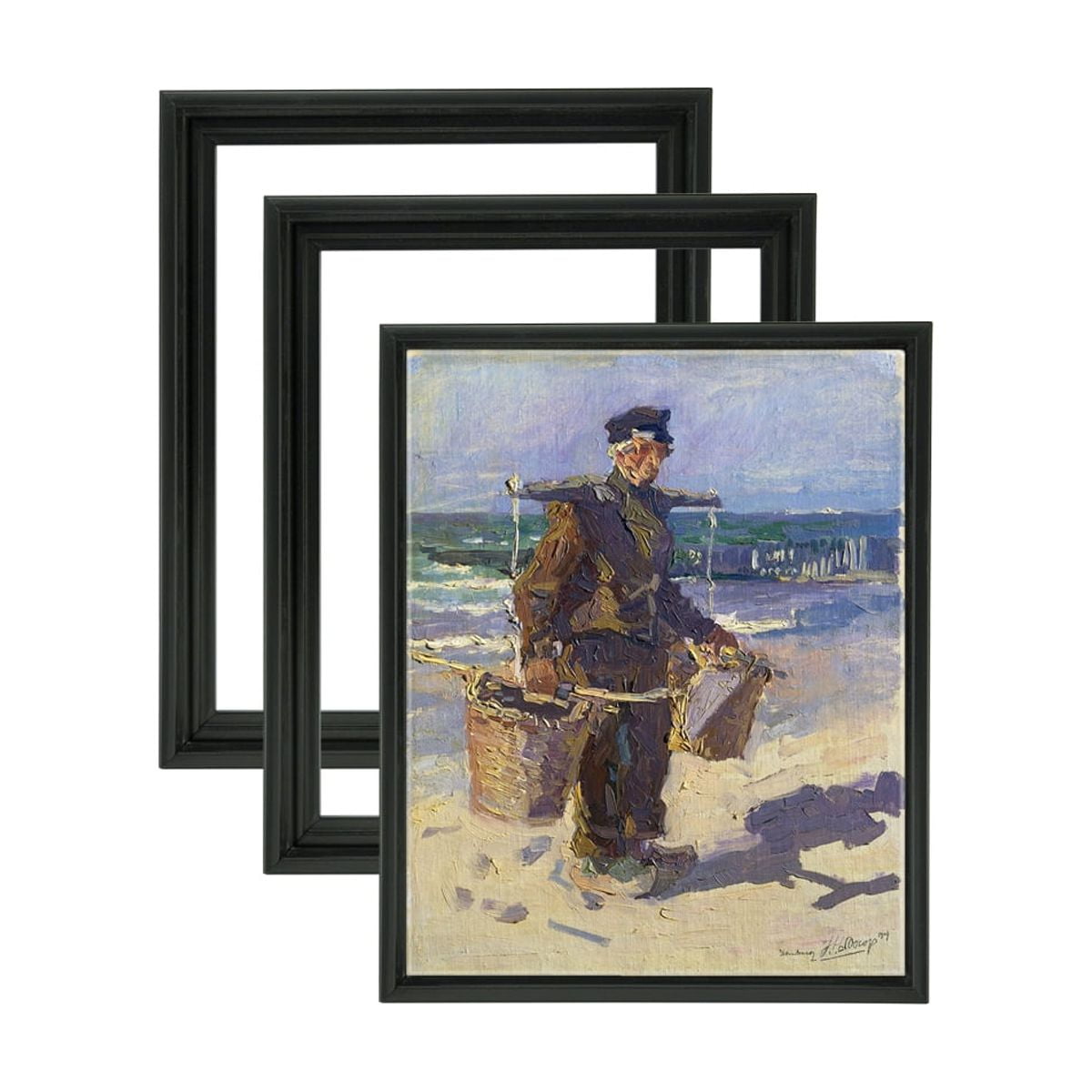 Podronale 16x20 Canvas with Floater Frame for Painting, 2 Packs, Black 
