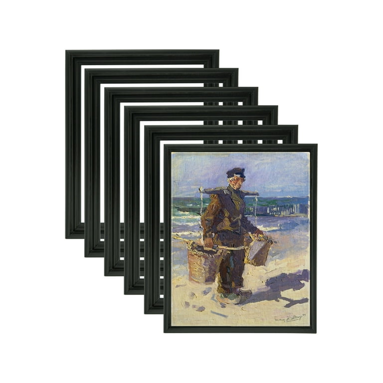 Podronale 24x36 Canvas Frame3/4 inch Floater Frame for 0.6 inch-0.9 inch Depth Canvas Painting (Black), Size: 24 x 36