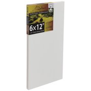 Jerrys Artarama Da Vinci Dual Sided Pro Panel Board - 2-Pack, 6x12" 6mm Deep Panels for Painting - Archival, Acid-Free Art Supplies - Ultra-Smooth & Medium Textured Paint Surfaces