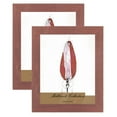 thumbnail image 1 of Millbrook Collection Country Chic Wood Picture Frames, 2-Pack, 12x16 - Alabama Red, Wide - 2-1/2" Face Solid Wood Molding for Photos, Artwork & Prints Includes Acrylic Glazing - Made in USA, 1 of 7