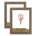 thumbnail image 1 of Millbrook Collection Country Chic Wood Picture Frames, 2-Pack, 12x16 - Whiskey Brown, Wide - 2-1/2" Face Solid Wood Molding for Photos, Artwork & Prints Includes Acrylic Glazing - Made in USA, 1 of 7