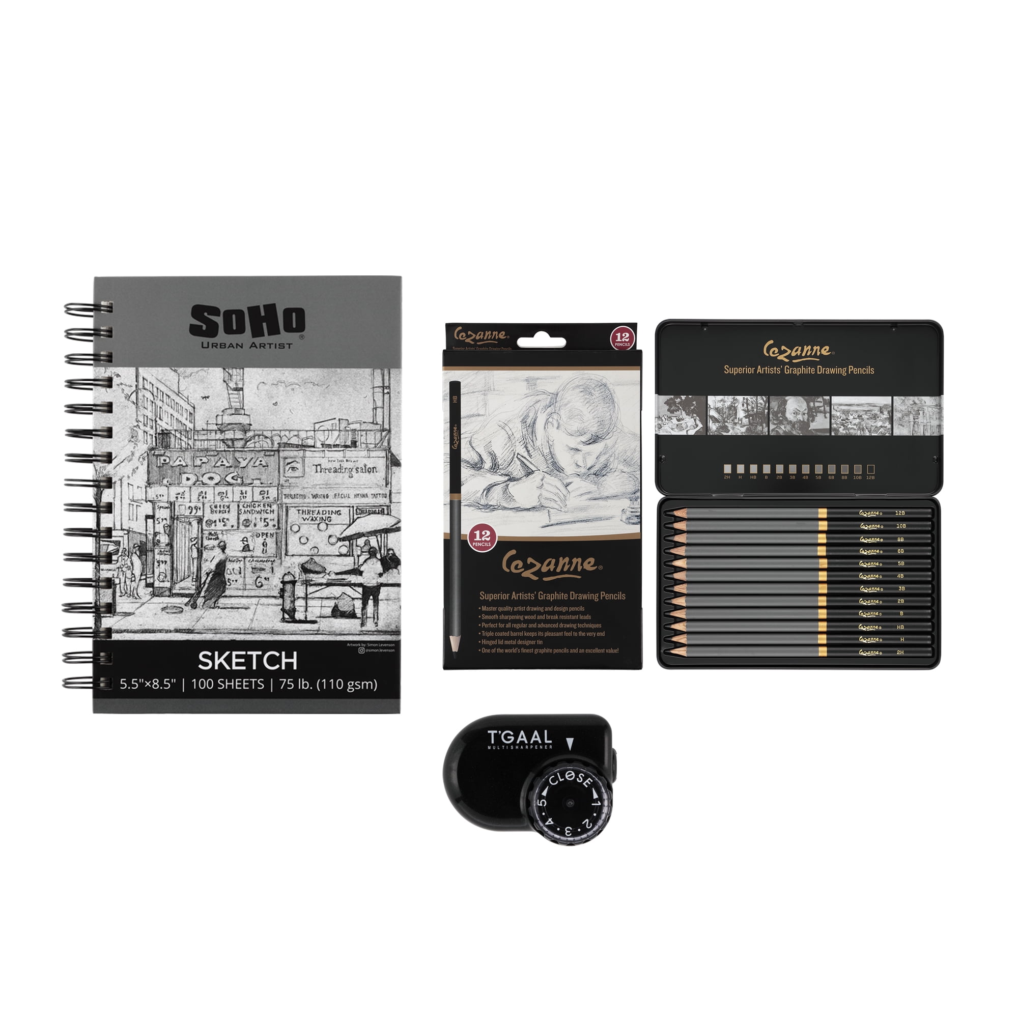 Jerry's Artarama Portable Sketching Kit - Complete Drawing Set for Kids ...