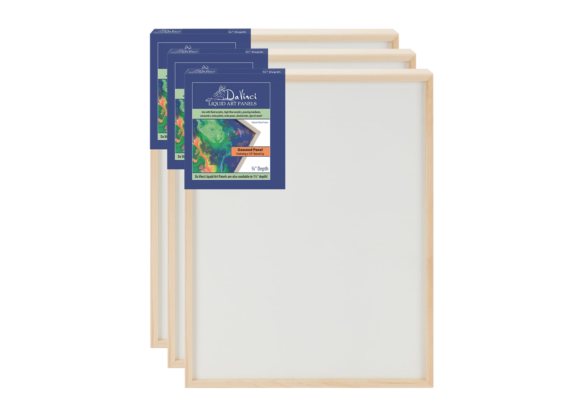 Jerry's Artarama Professional Art Panels for Fluid Acrylics (Pack of 3 -  16x16), High Flow Acrylics, and Liquid Art Techniques, Ideal for Pouring  Paints and Mediums, Quality Gessoed Drawing Paper 