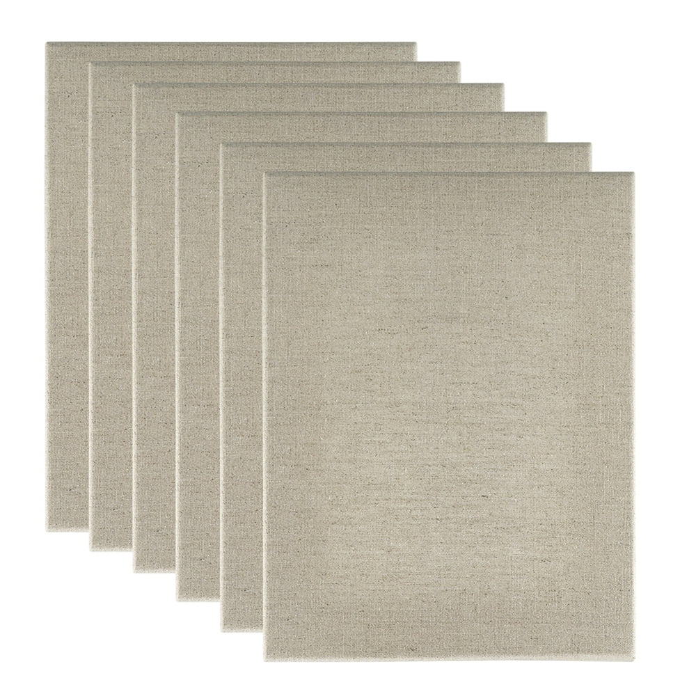 Jerry's Artarama Senso Clear Primed Linen Stretched Canvas 3/4", 6 Pack 24x36 in - Durable Canvas for Painting with Medium Tooth Linen Weave Surface, Ideal for Oil, Acrylic and Alkyd Colors
