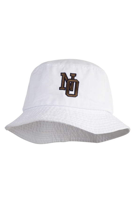 Jersery New Orleans Embroidered Unisex Multipurpose Crushable Cotton Twill Bucket Hat - White M
